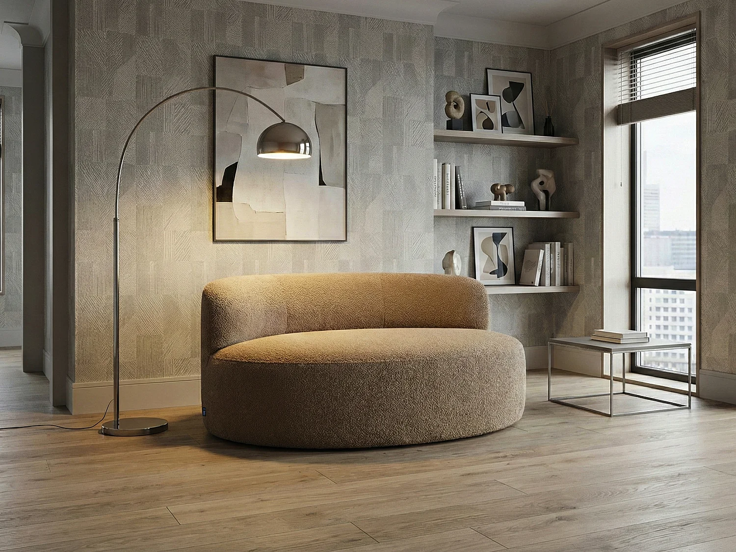 Canapé Luna deux places moderne | Assise confortable en mousse haute résilience | Design premium