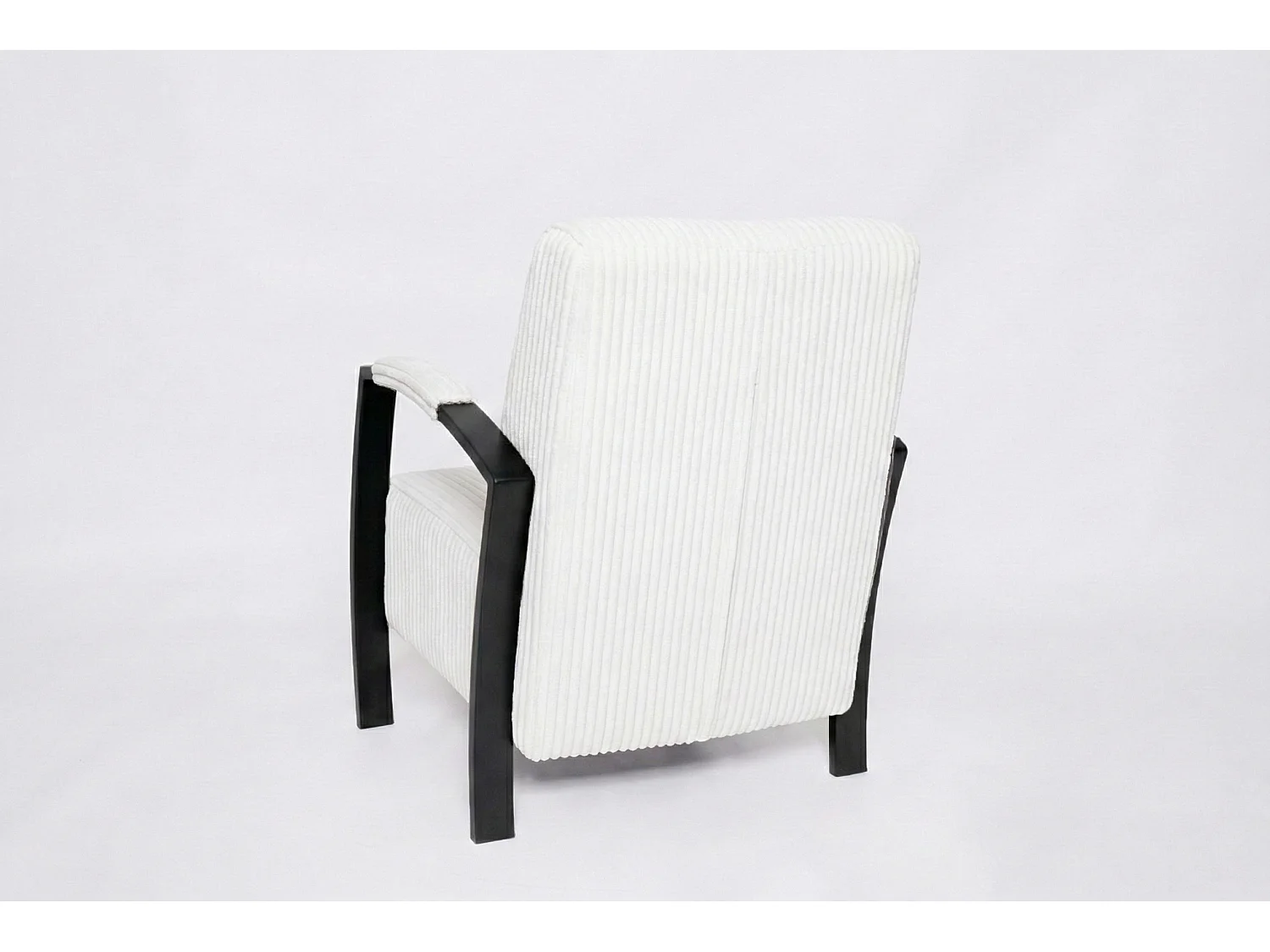 Fauteuil moderne en tissu couleur blanc – style contemporain - Looft