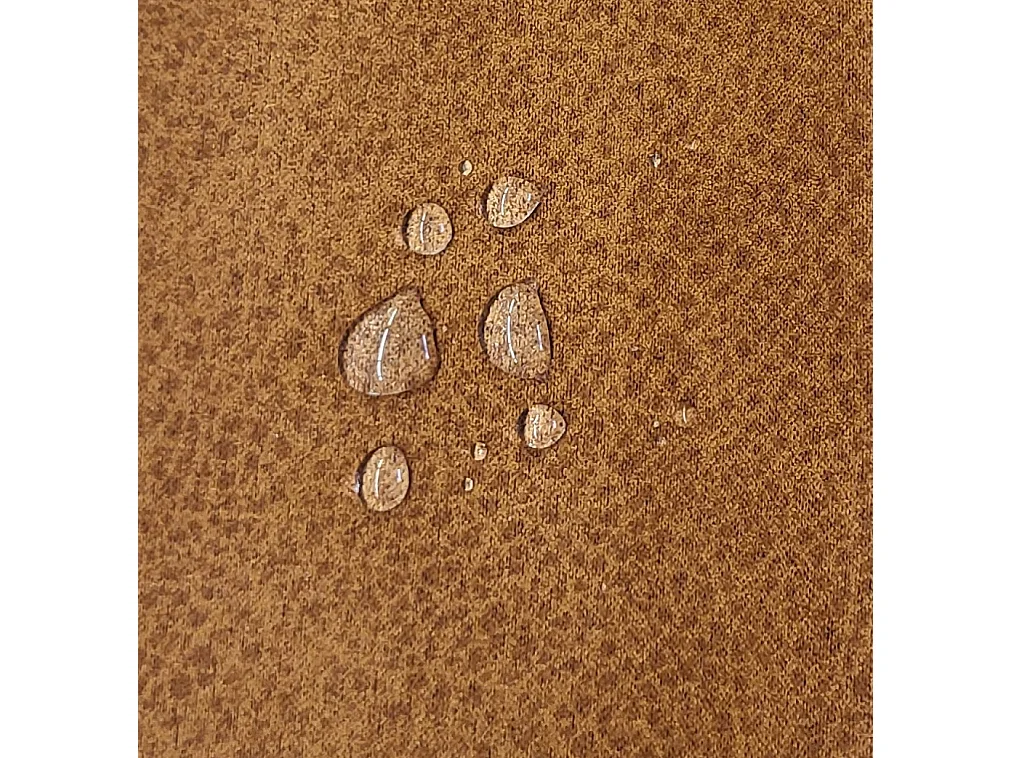 Fauteuil moderne en tissu couleur terre cuite – style contemporain - Looft