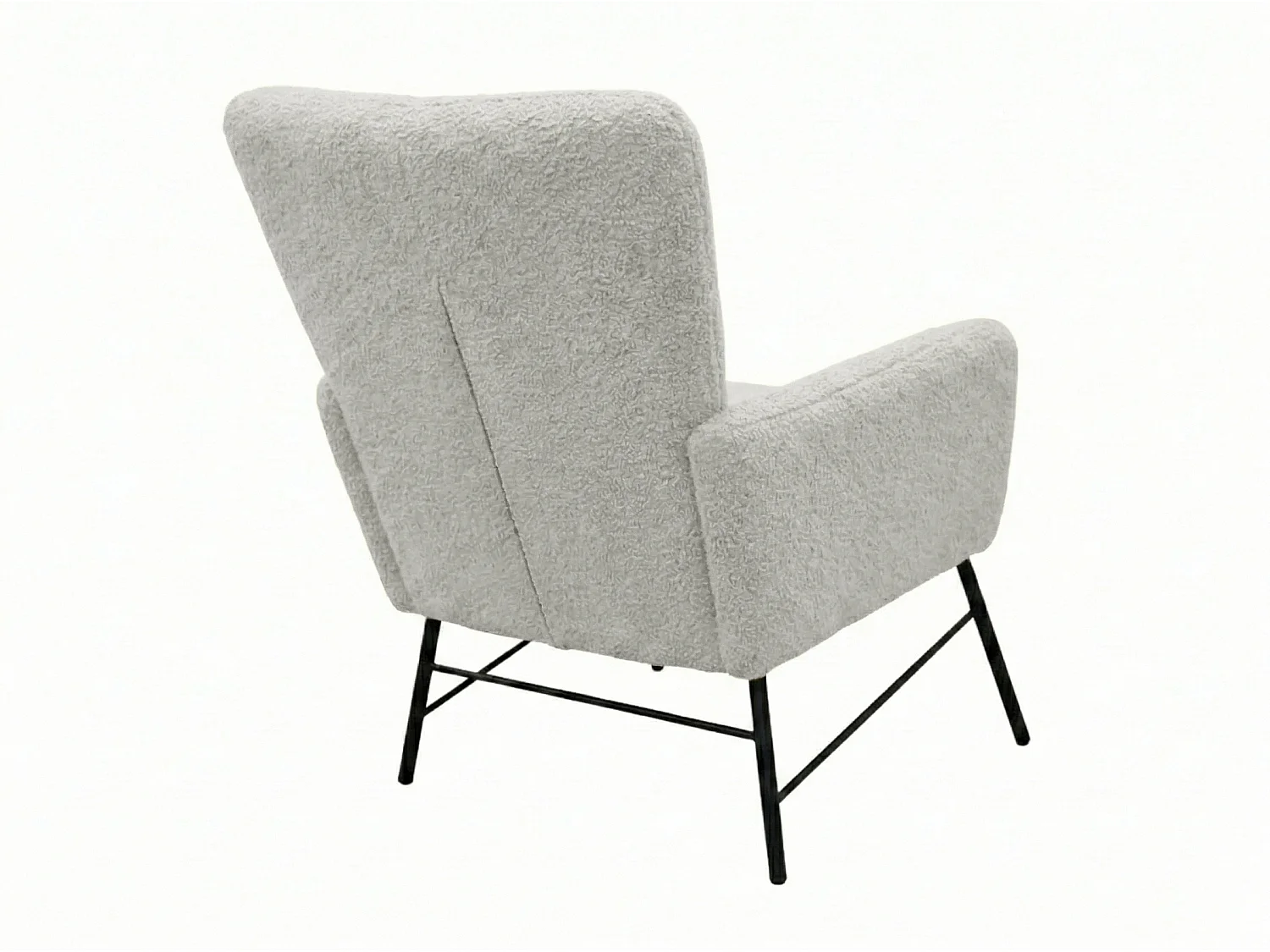 Fauteuil moderne en tissu couleur gris – style contemporain - Breeze