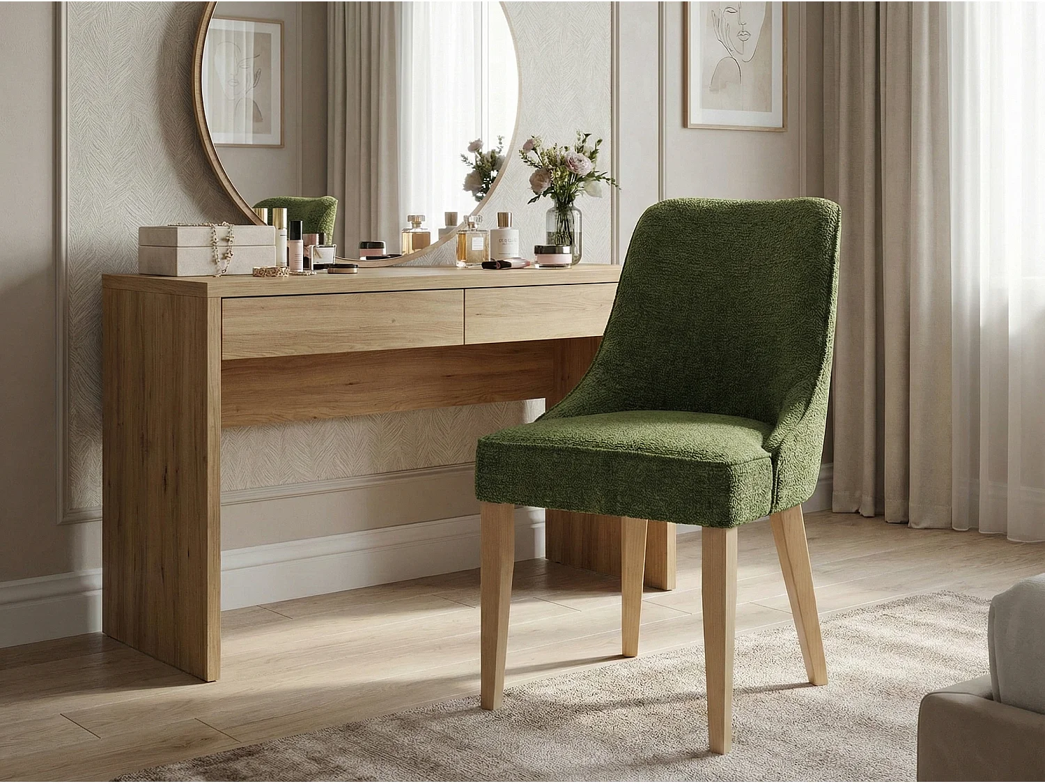 Chaise design Diamond – élégance moderne et dossier ergonomique