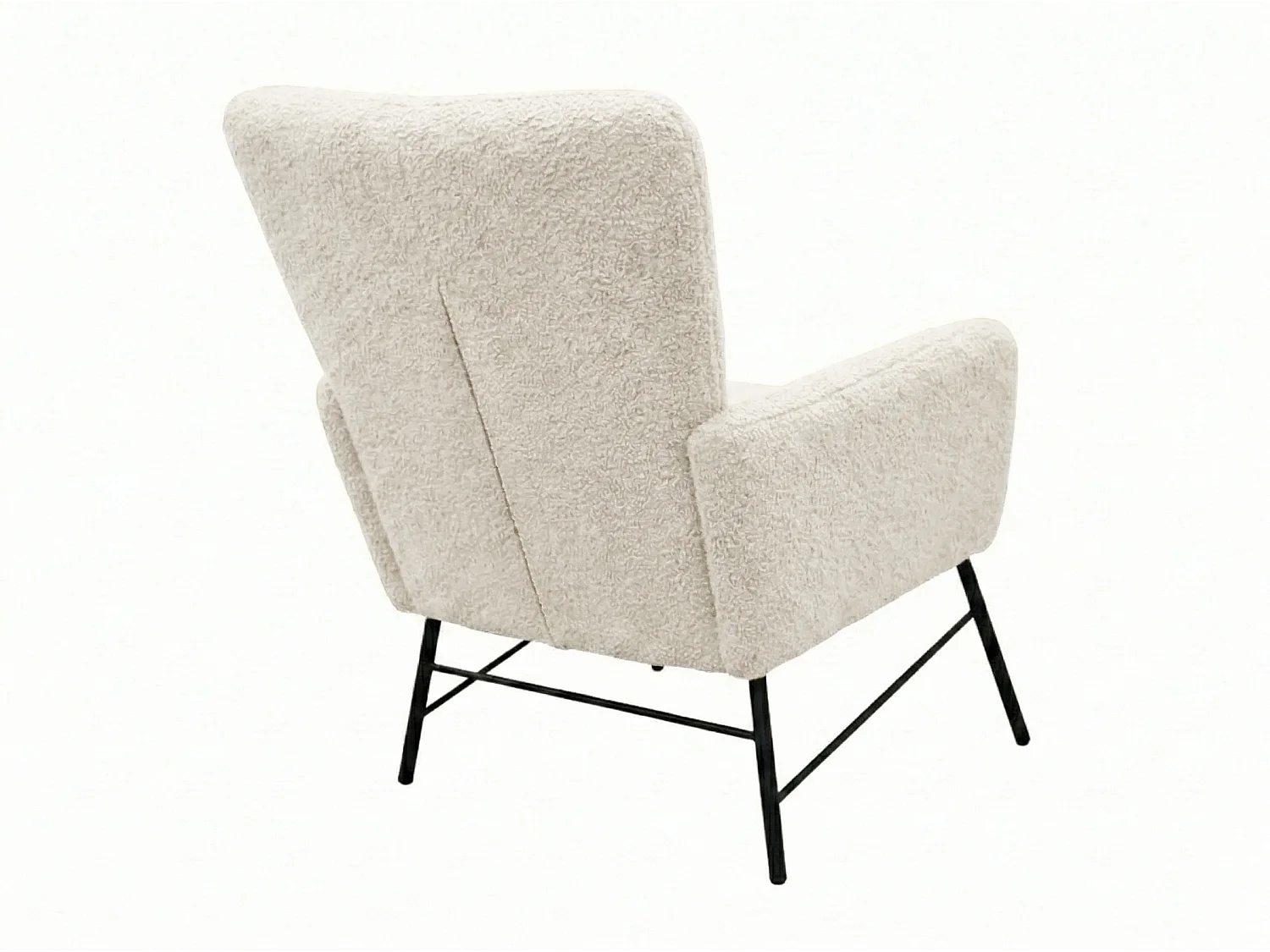 Fauteuil moderne en tissu couleur blanc – style contemporain - Breeze