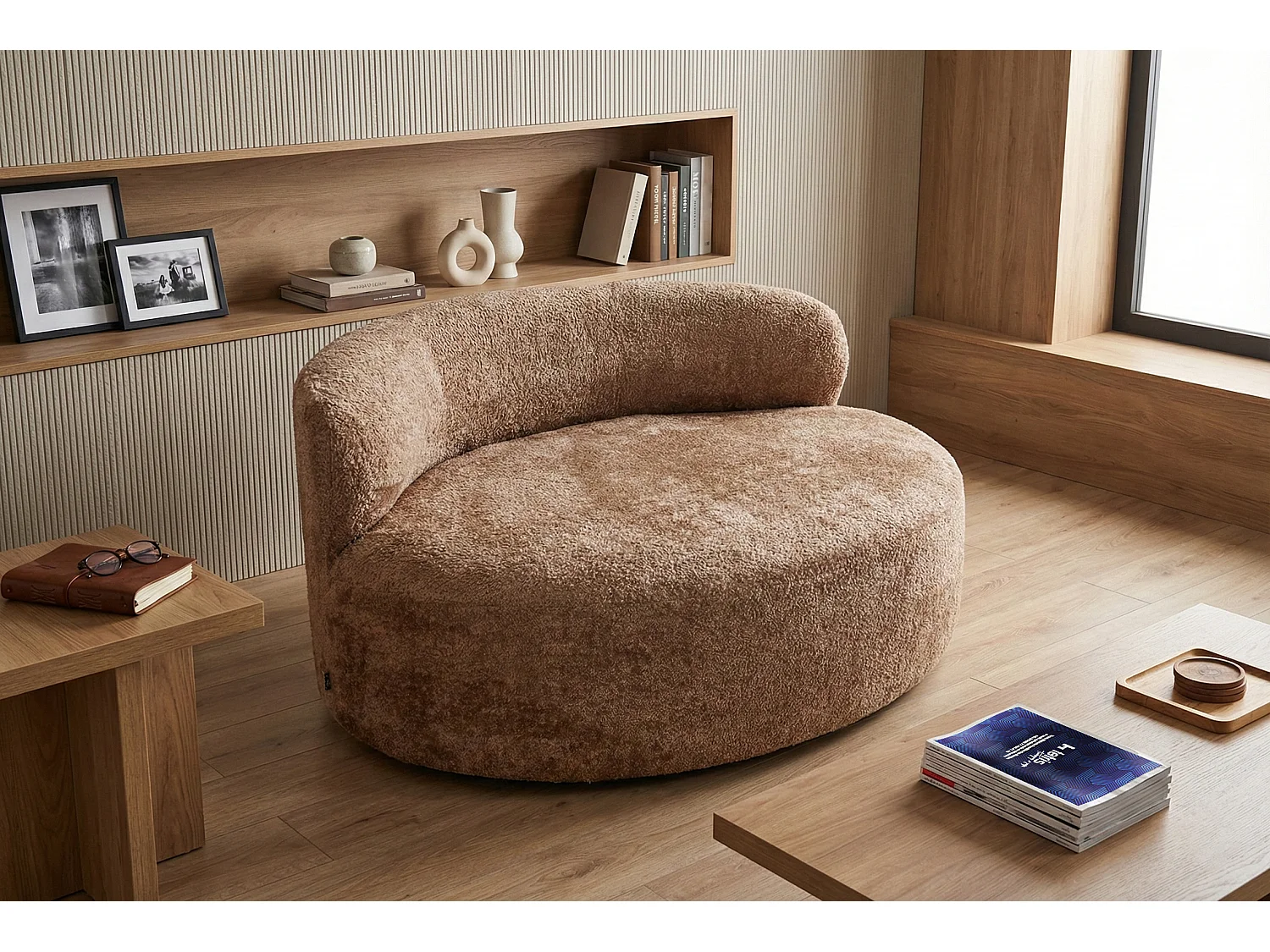 Canapé Luna deux places moderne | Assise confortable en mousse haute résilience | Design premium