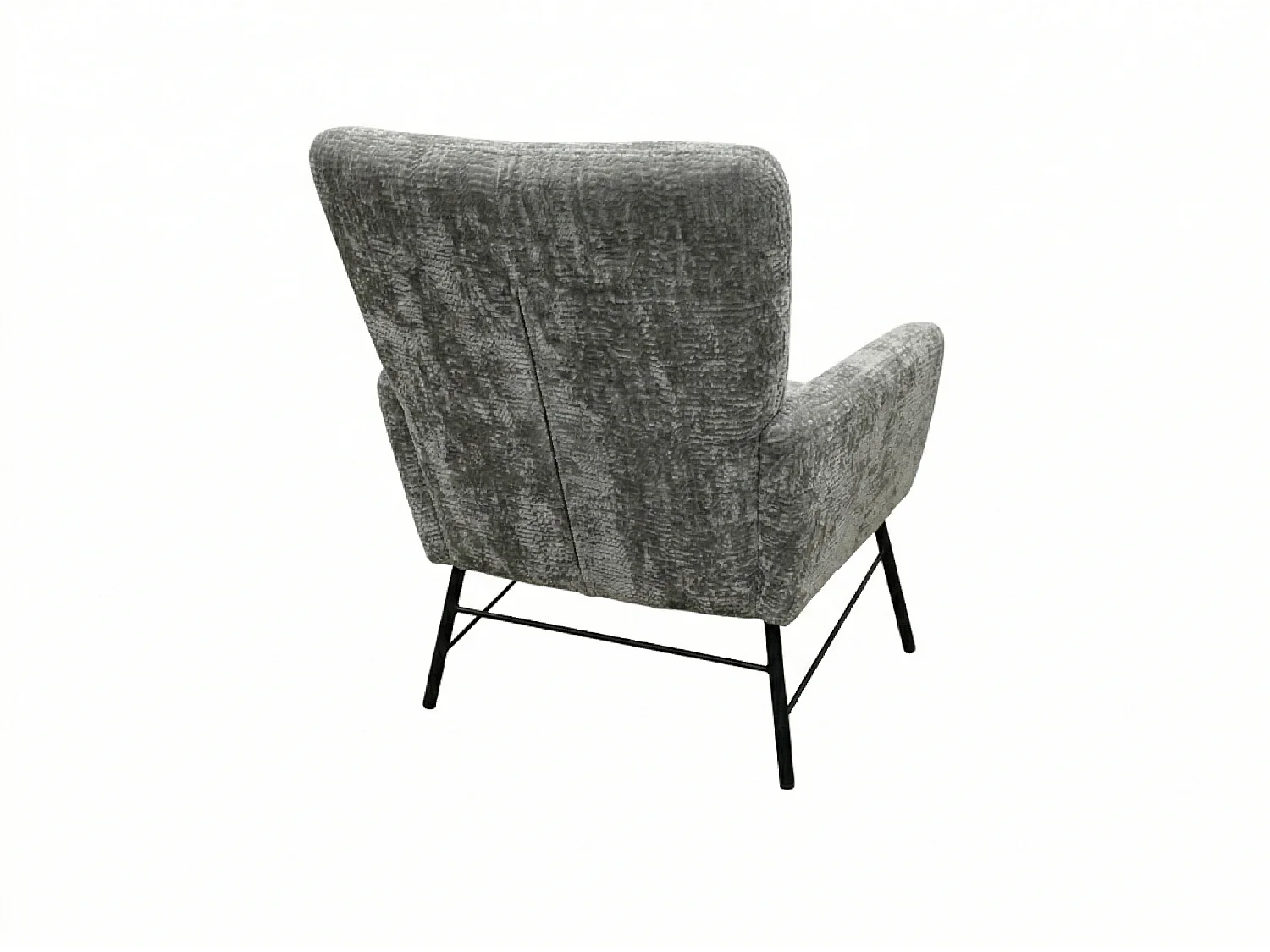 Fauteuil moderne en tissu couleur gris – style contemporain - Breeze