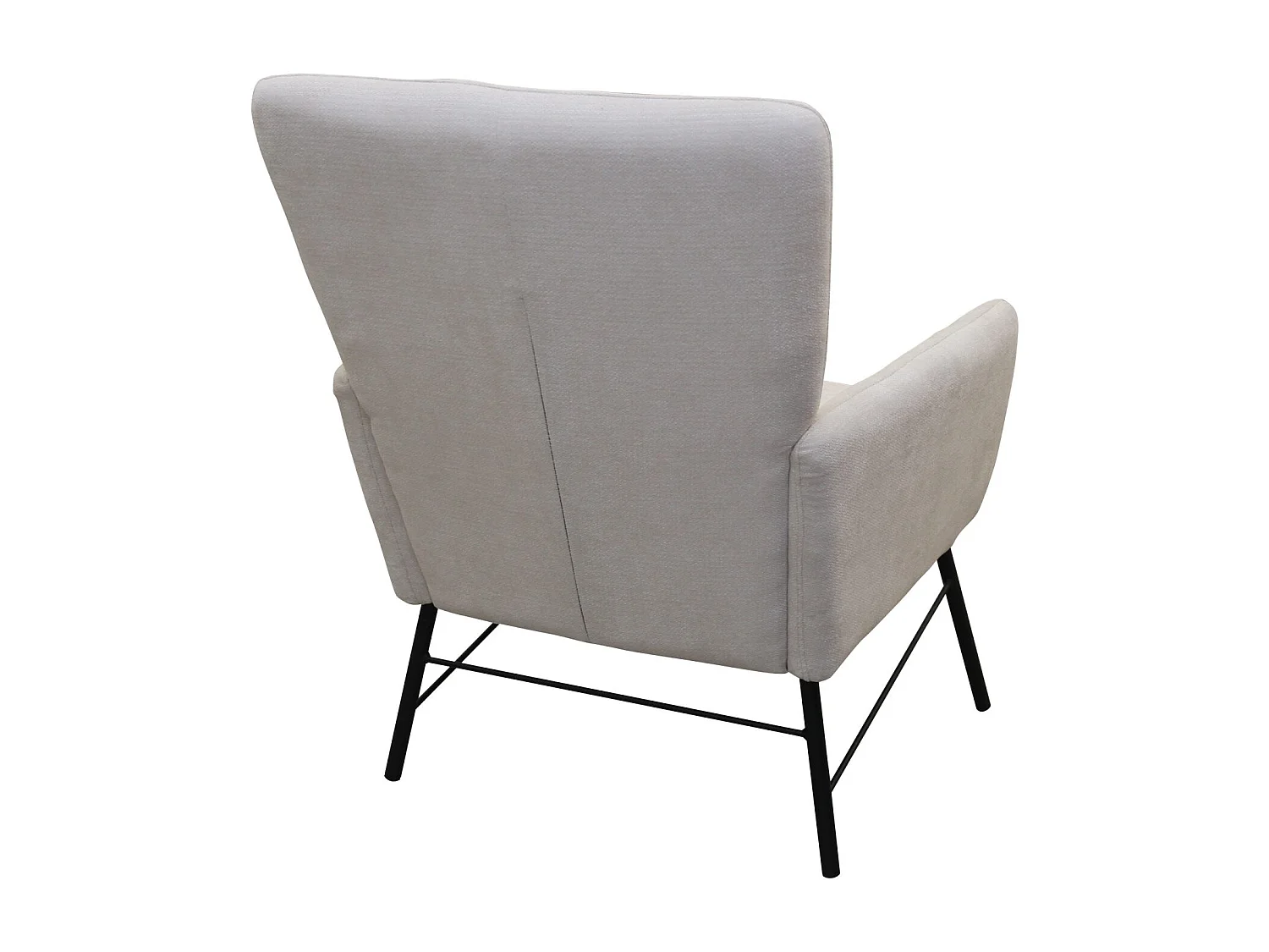 Fauteuil moderne en tissu crème – style contemporain - Breeze