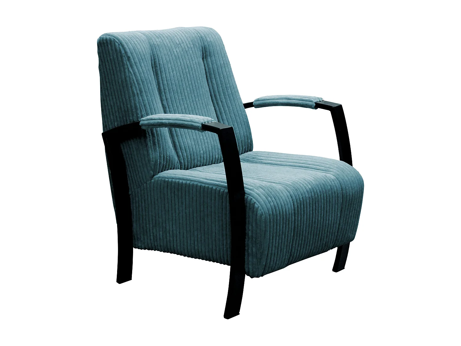 Fauteuil moderne en tissu couleur bleu – style contemporain - Looft