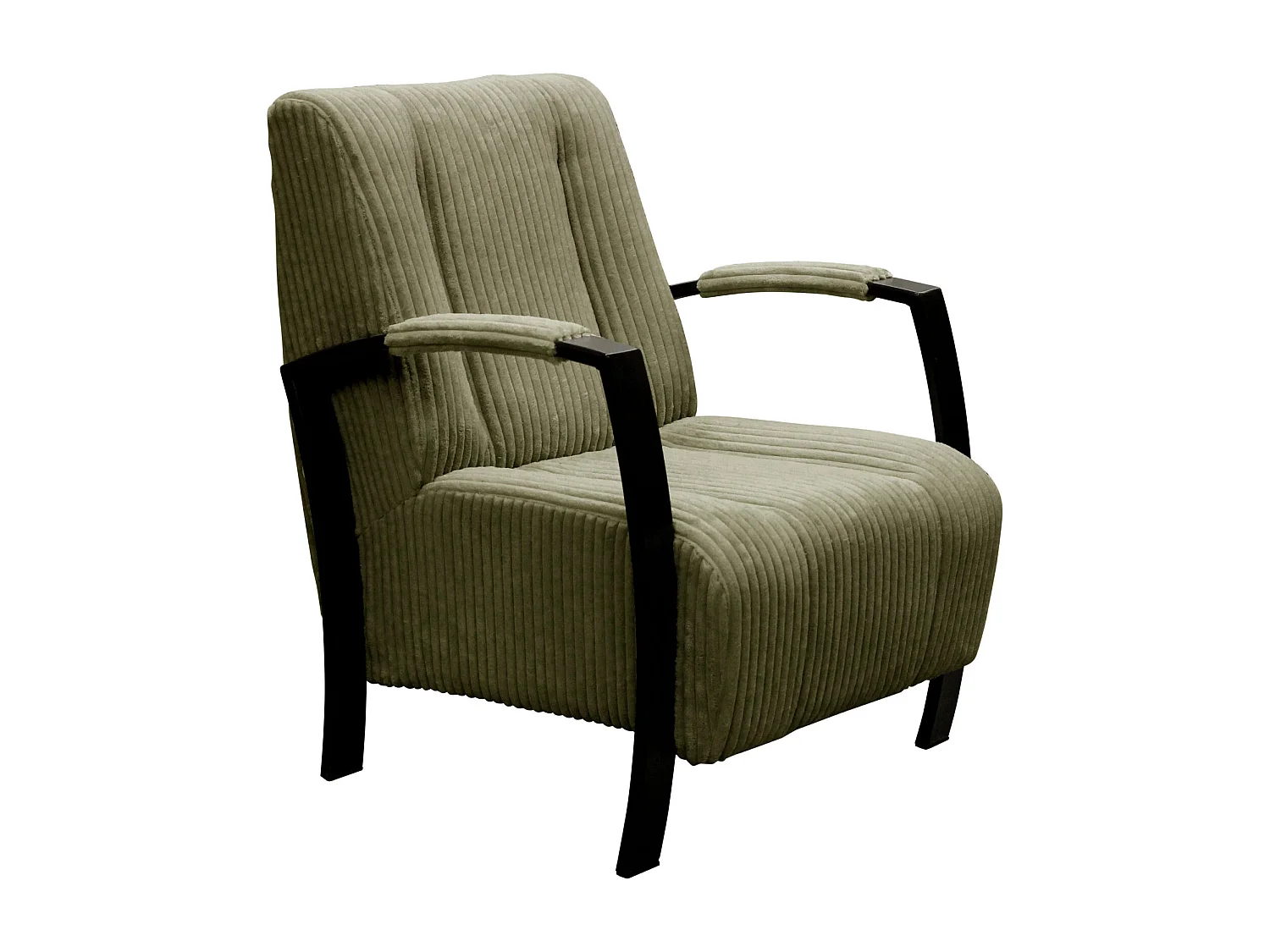Fauteuil moderne en tissu couleur vert – style contemporain - Looft