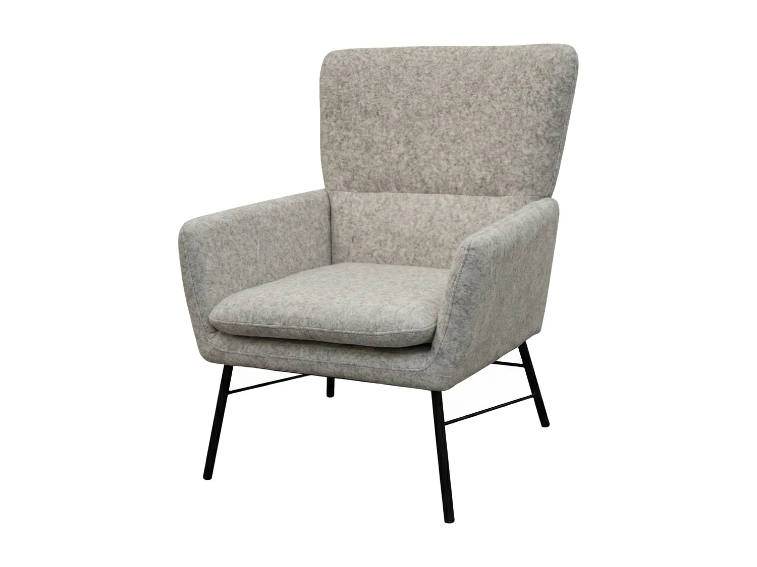 Fauteuil moderne en tissu couleur gris – style contemporain - Breeze