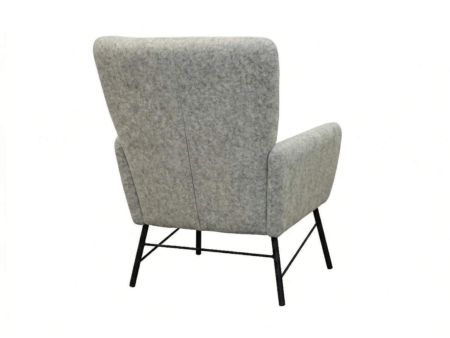 Fauteuil moderne en tissu couleur gris – style contemporain - Breeze