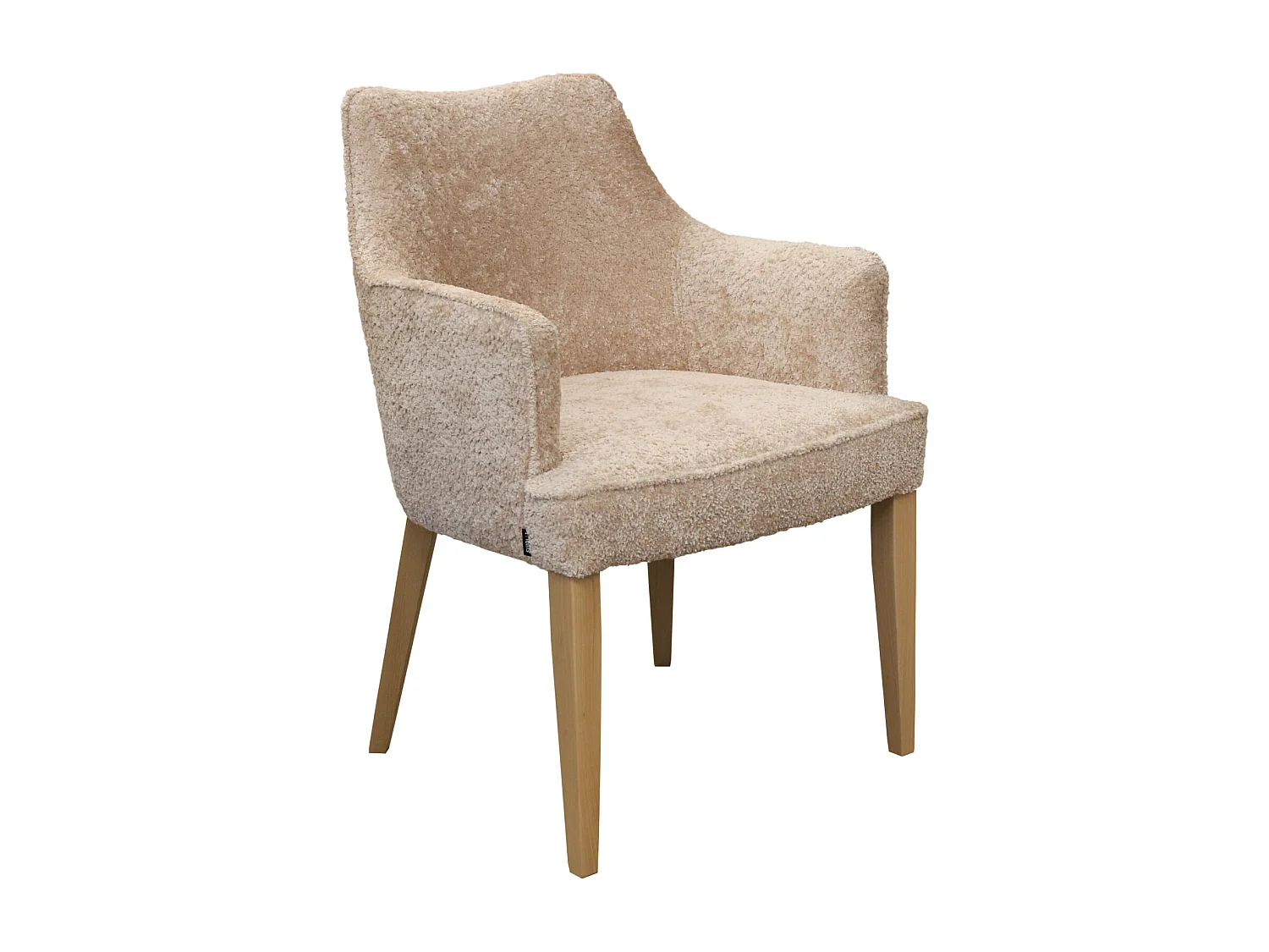 Chaise moderne Diamond Arm avec accoudoirs et pieds en bois