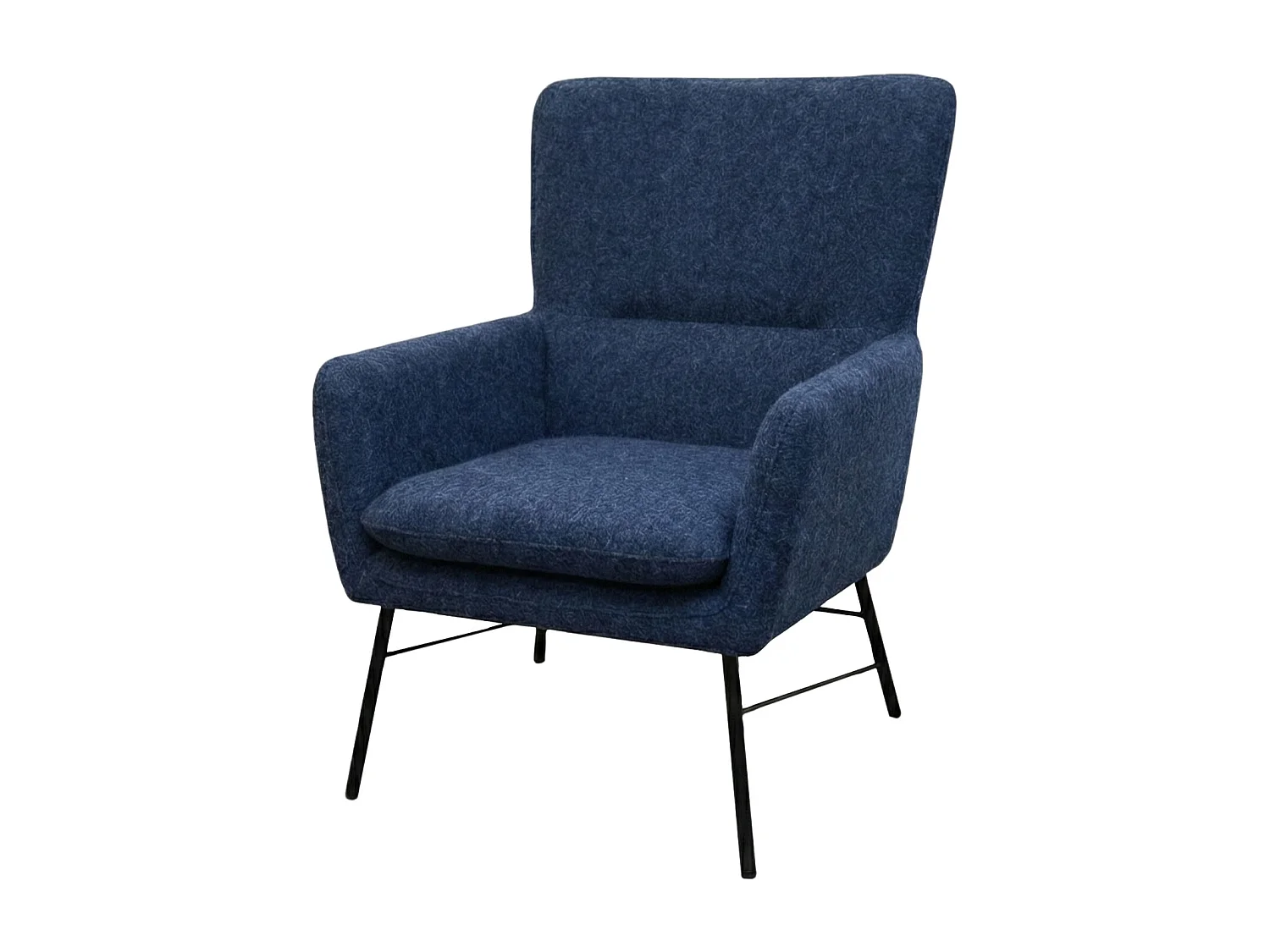 Fauteuil moderne en tissu couleur bleu – style contemporain - Breeze