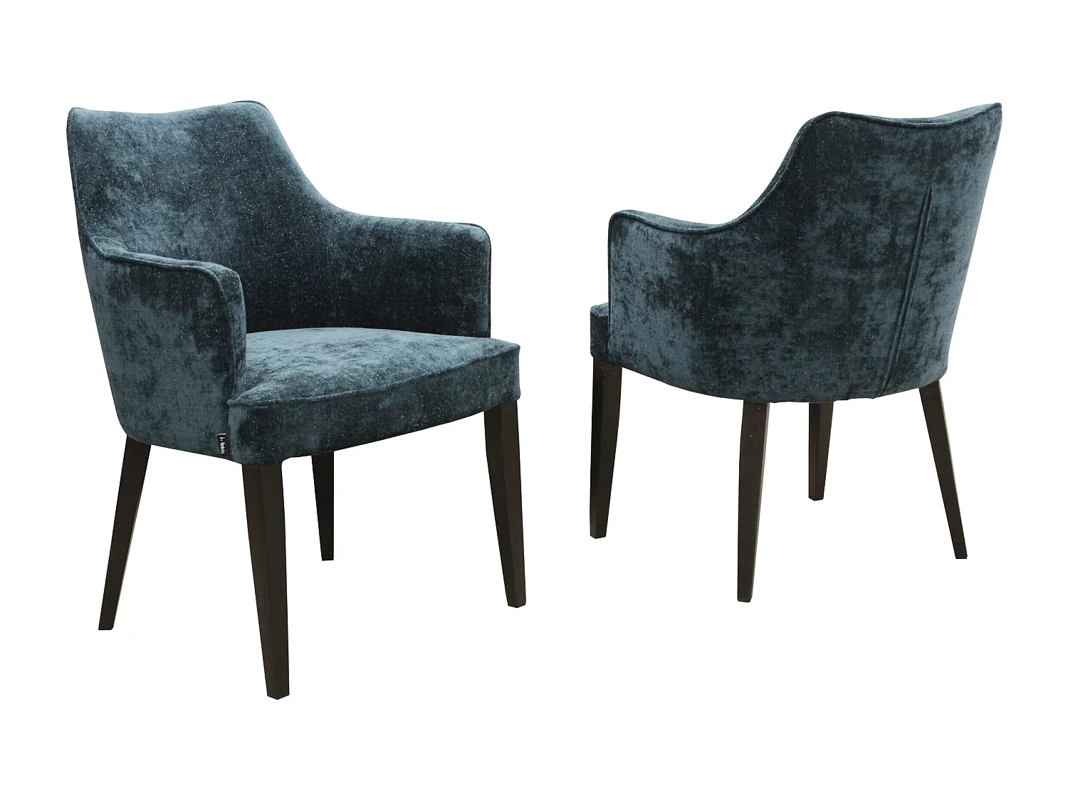 Chaise moderne Diamond Arm avec accoudoirs et pieds en bois