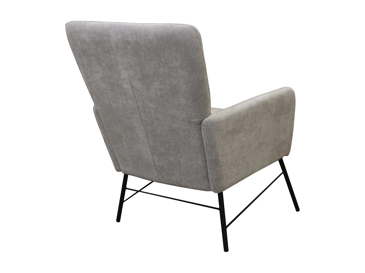 Fauteuil moderne en tissu gris – style contemporain - Breeze