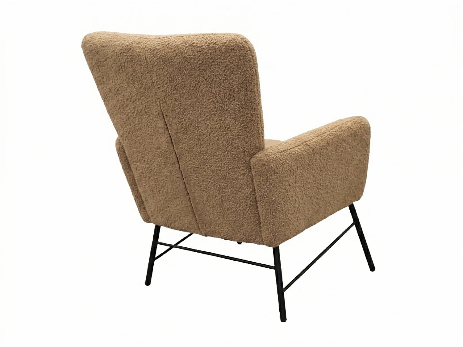 Fauteuil moderne en tissu couleur marron – style contemporain - Breeze
