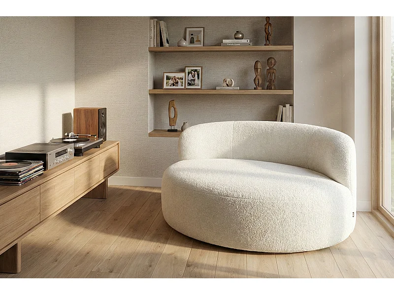 Luna modernes Zweisitzer-Sofa | Bequeme Sitzfläche aus hochelastischem Schaumstoff | Premium-Design