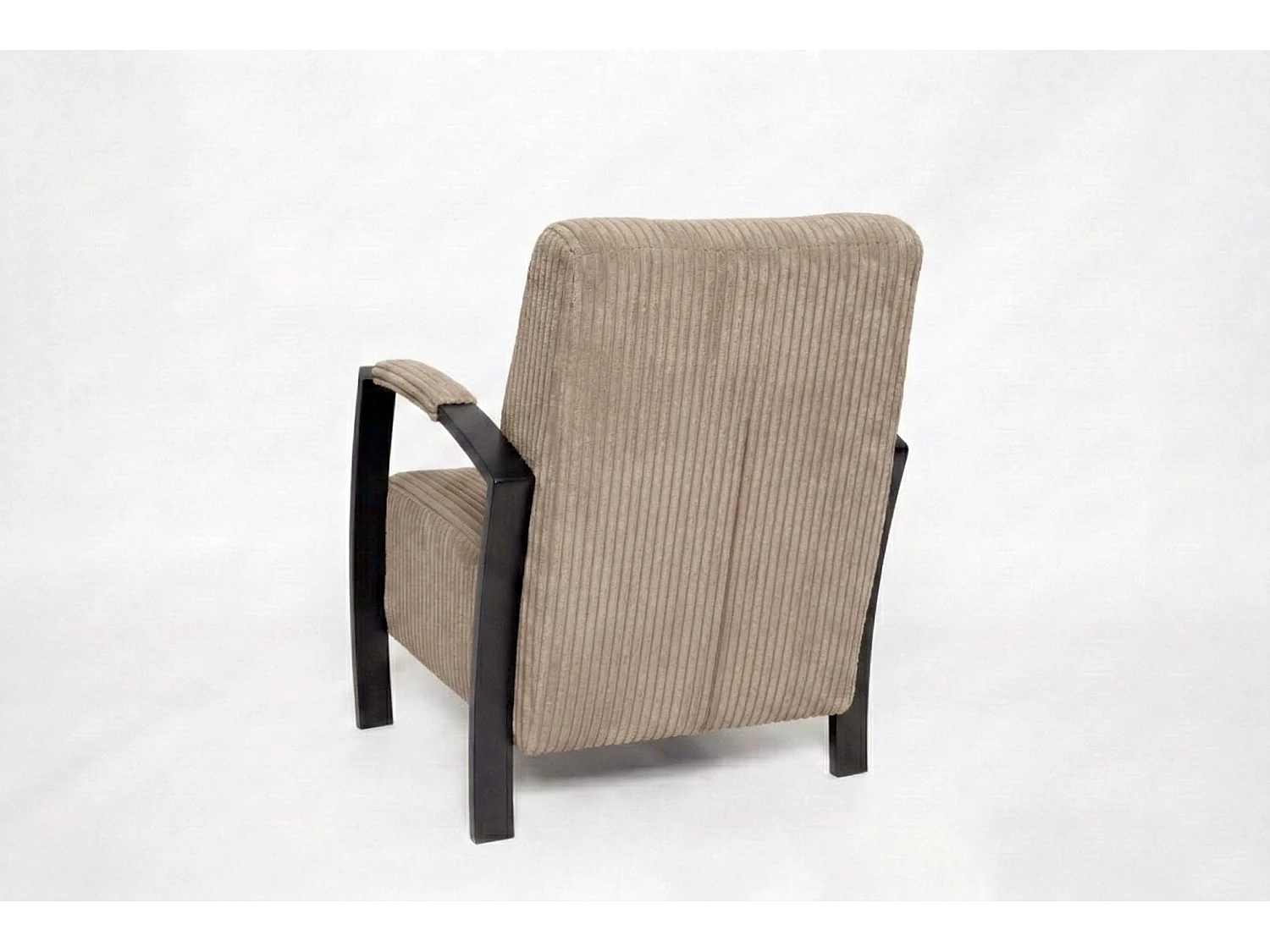 Fauteuil moderne en tissu couleur beige clair – style contemporain - Looft