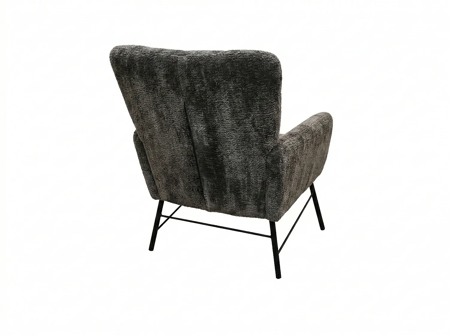 Fauteuil moderne en tissu couleur marron – style contemporain - Breeze