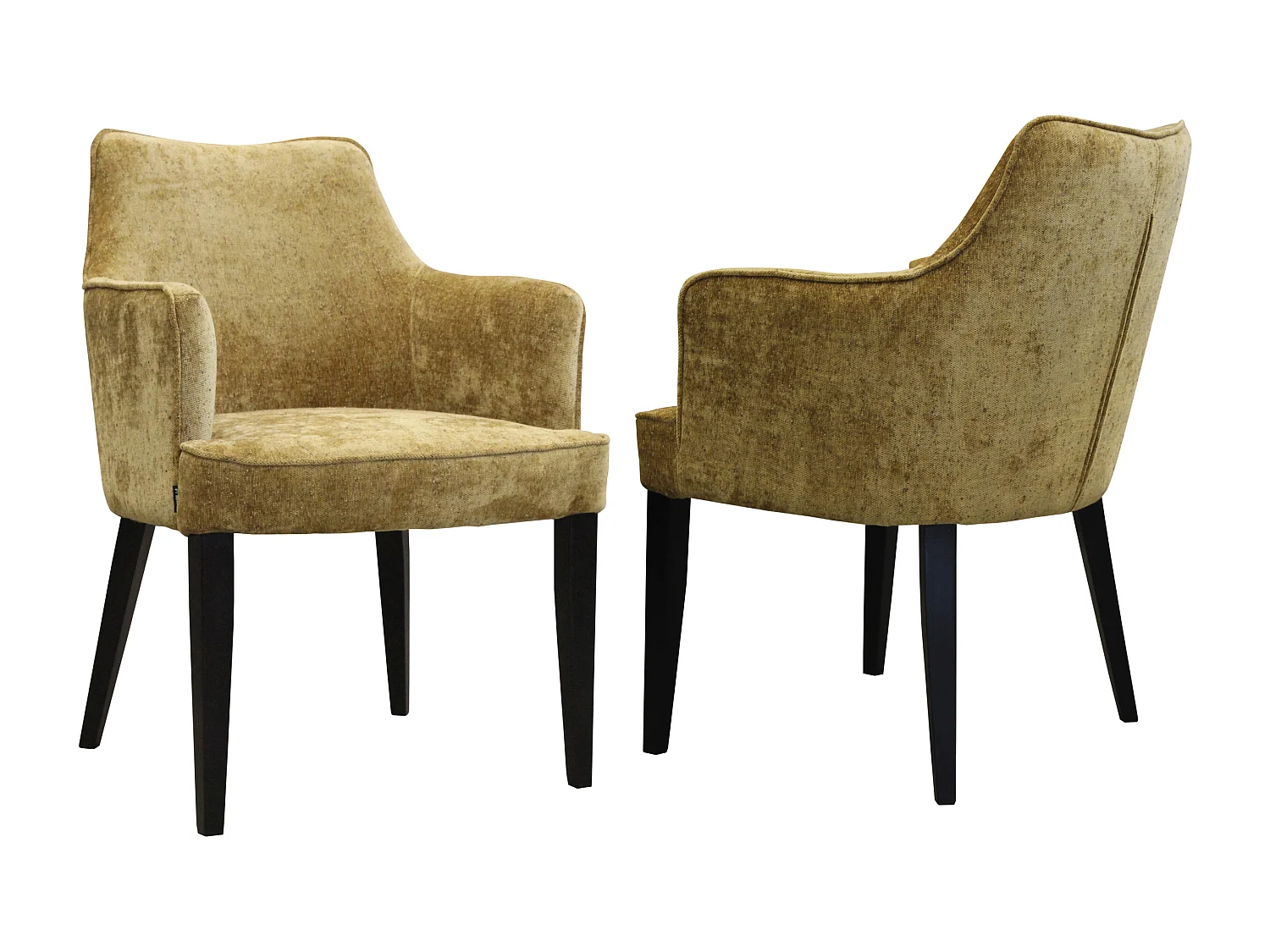 Chaise moderne Diamond Arm avec accoudoirs et pieds en bois