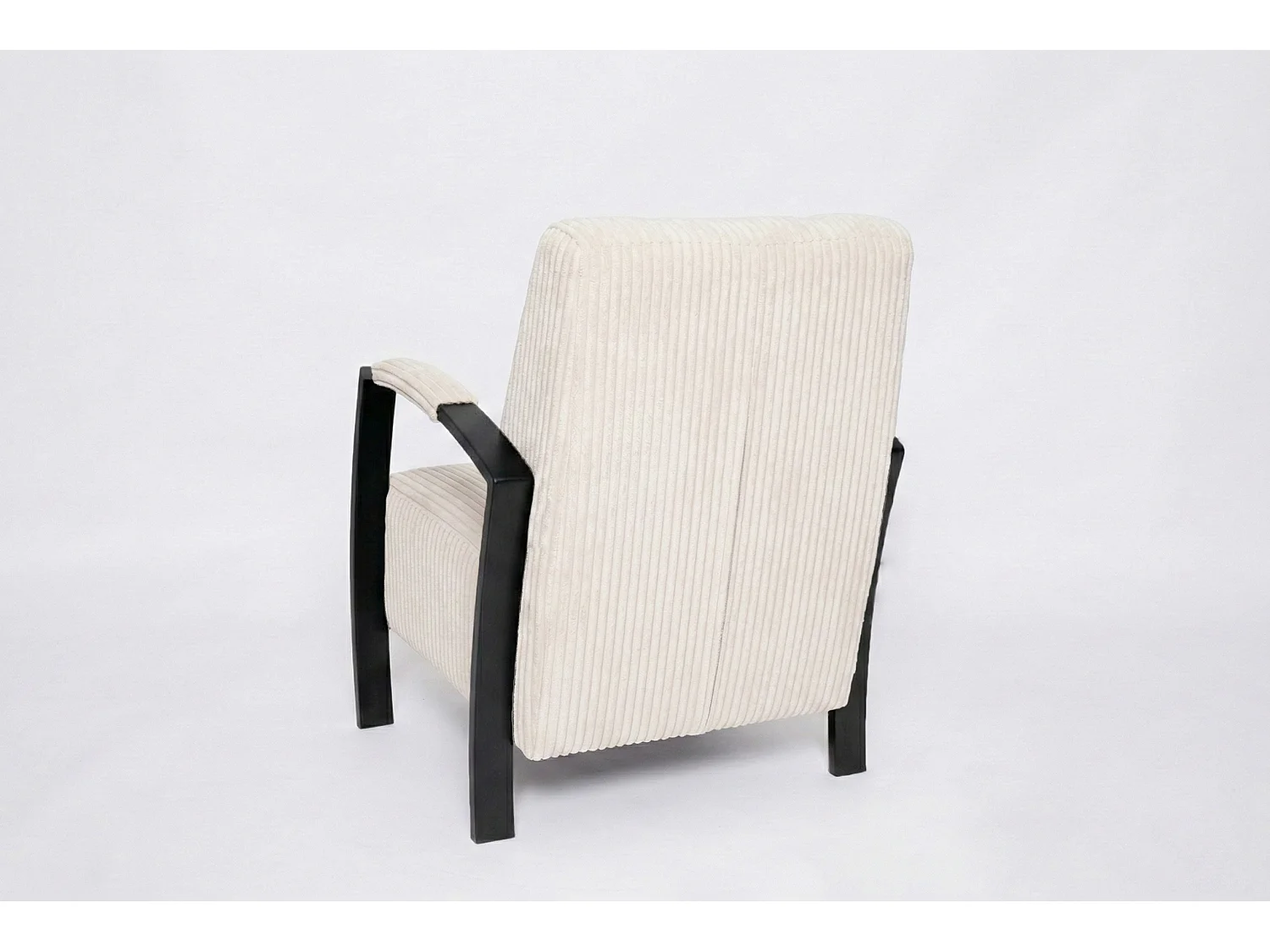 Fauteuil moderne en tissu couleur creme – style contemporain - Looft