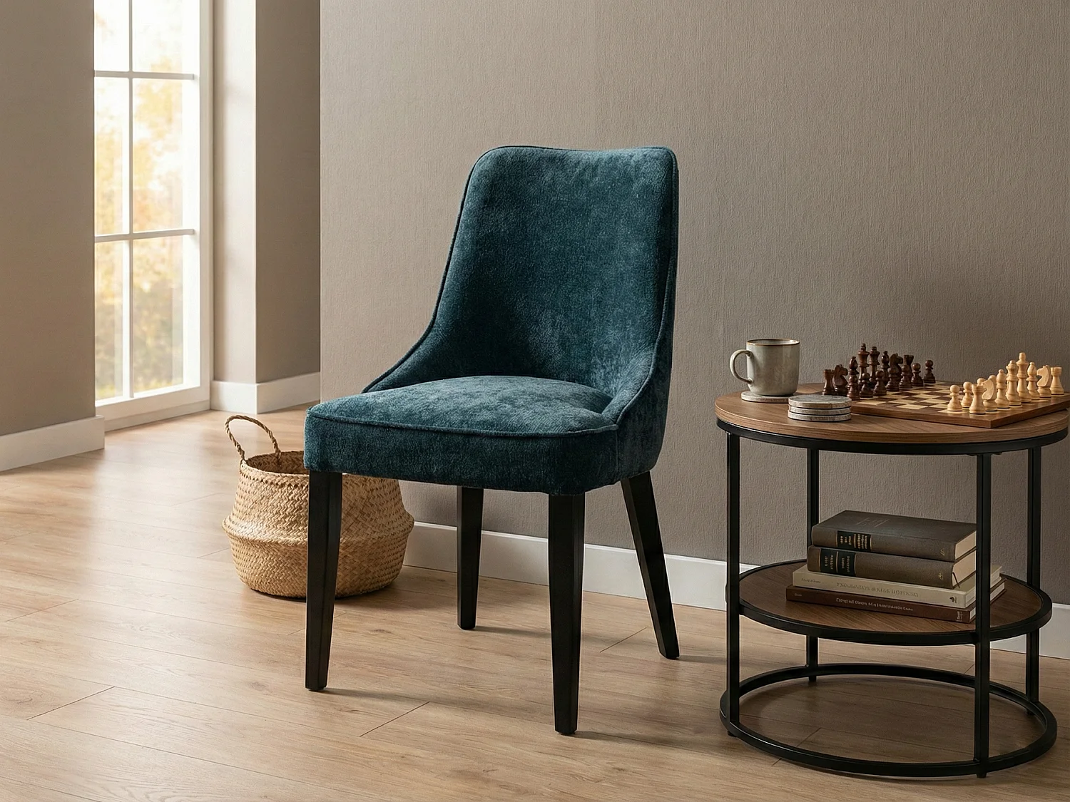 Chaise design Diamond – élégance moderne et dossier ergonomique