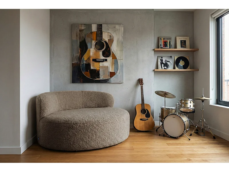 Canapé Luna deux places moderne | Assise confortable en mousse haute résilience | Design premium