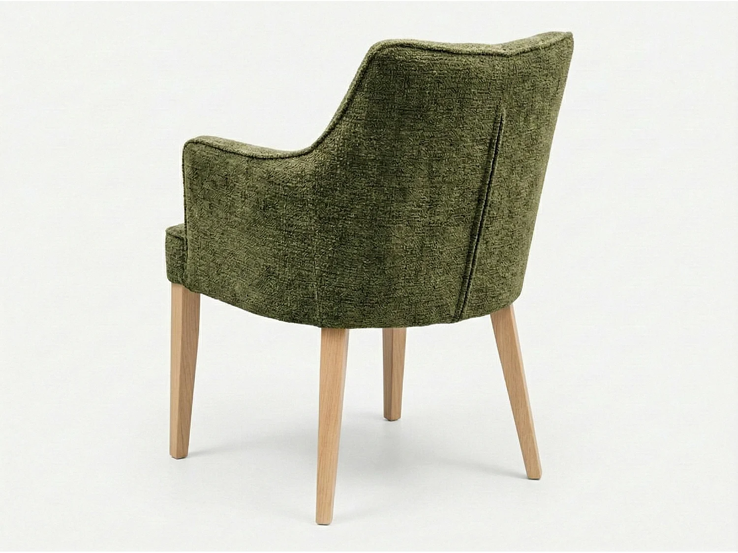 Chaise moderne Diamond Arm avec accoudoirs et pieds en bois