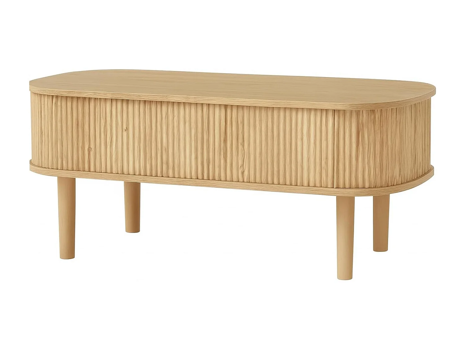 Table Basse, Table de Salon Tendance en Bois – Plateau Relevable avec Vérin Pneumatique Robuste, 3 Espaces de Rangement Cachés – Idéale pour Télétravail – 100 x 40