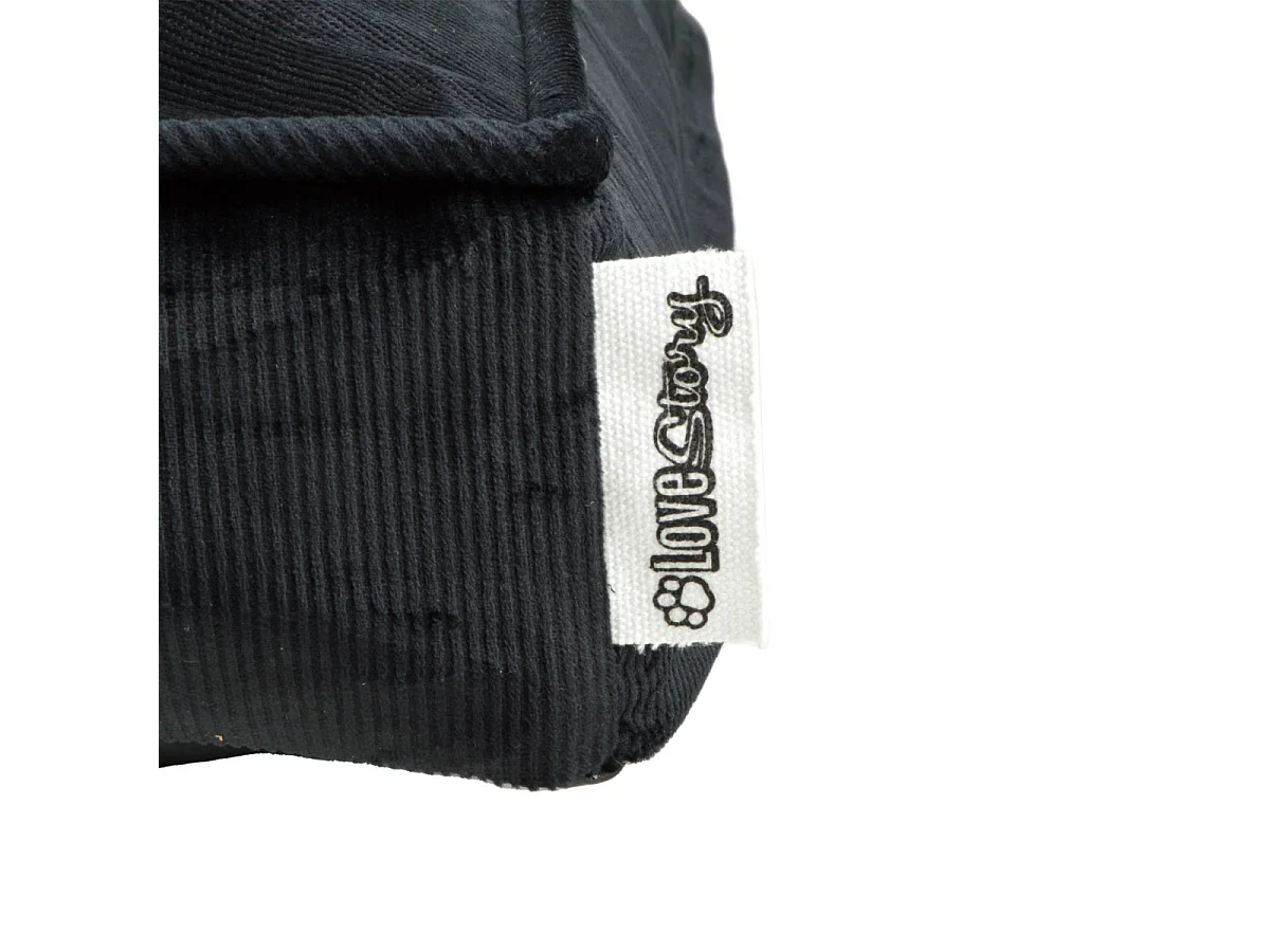 Coussin Pour Chien & Chat Velours "Crafty" 87cm Noir