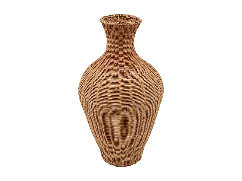 Vase Déco en Rotin "Melia" 70cm Naturel