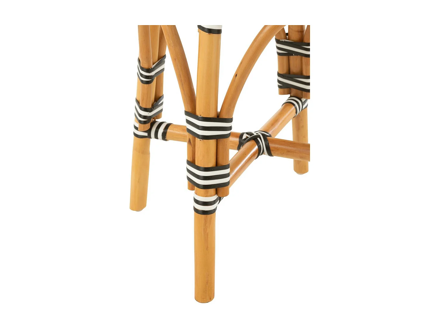 Tabouret en Rotin "Danial" 44cm Noir