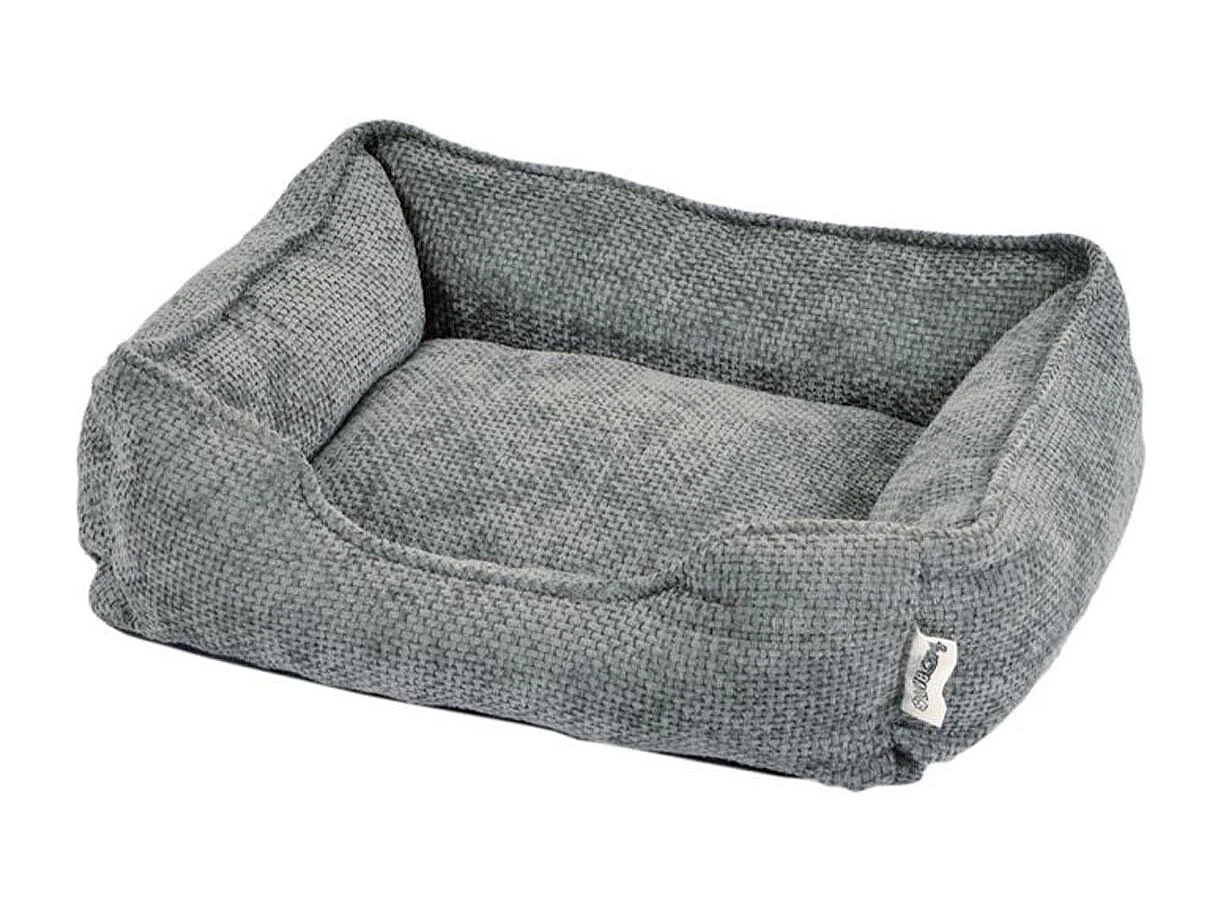 Panier pour Chien & Chat en Velours "Granit" 55cm Gris