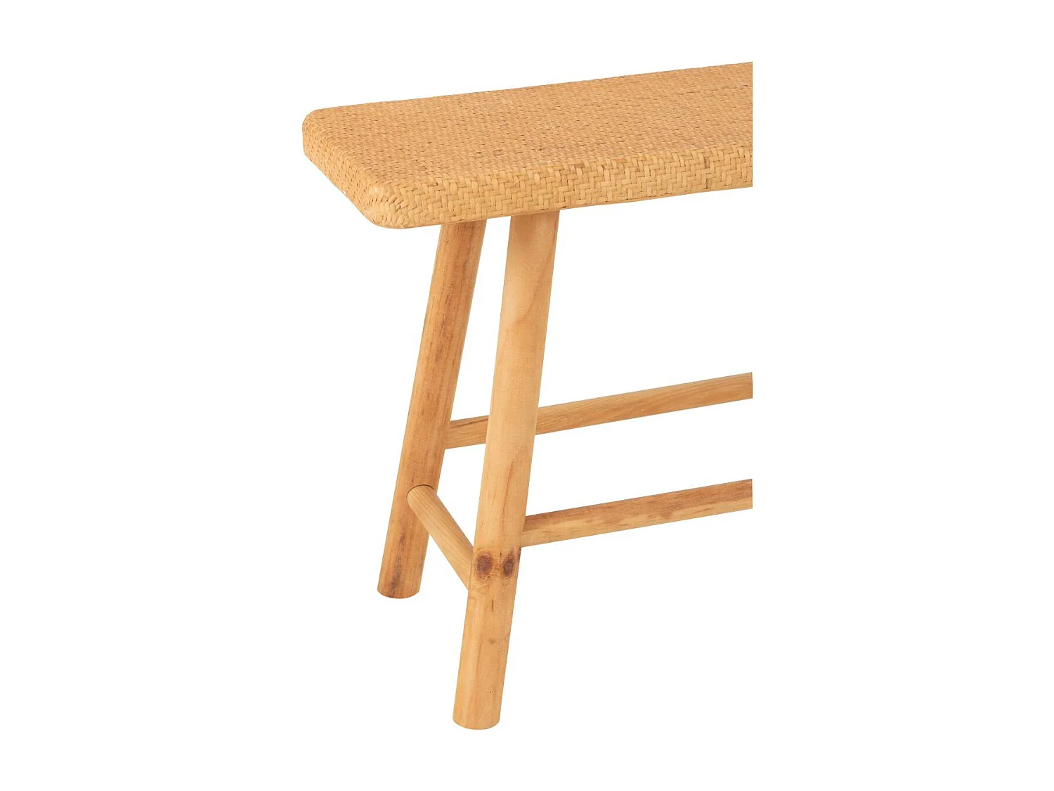 Banc Cannage en Rotin "Malinda" 92cm Naturel