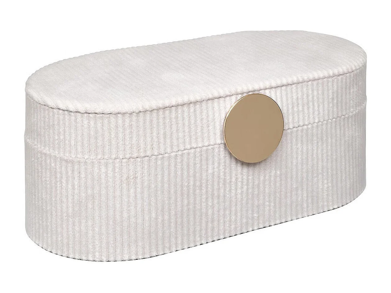 Boîte à Bijoux en Velours "Enya" 25cm Beige
