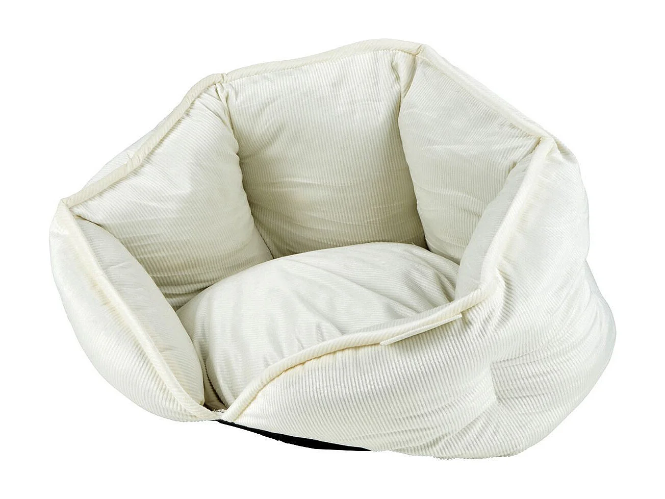 Panier Chien & Chat Velours "Crafty" 40cm Écru