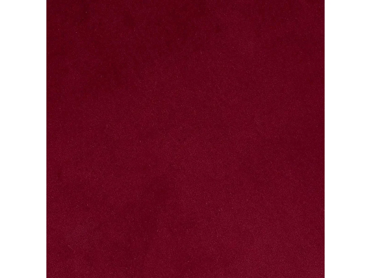 Tabouret Rond en Velours "Arty" 47cm Rouge Rubis