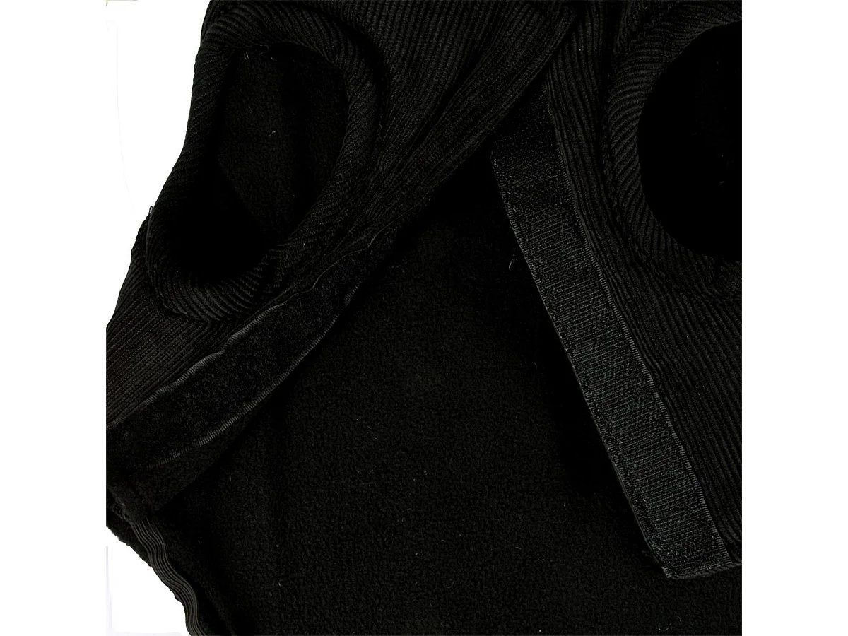 Manteau Pour Chien "Velours Côtelé" 30cm Noir