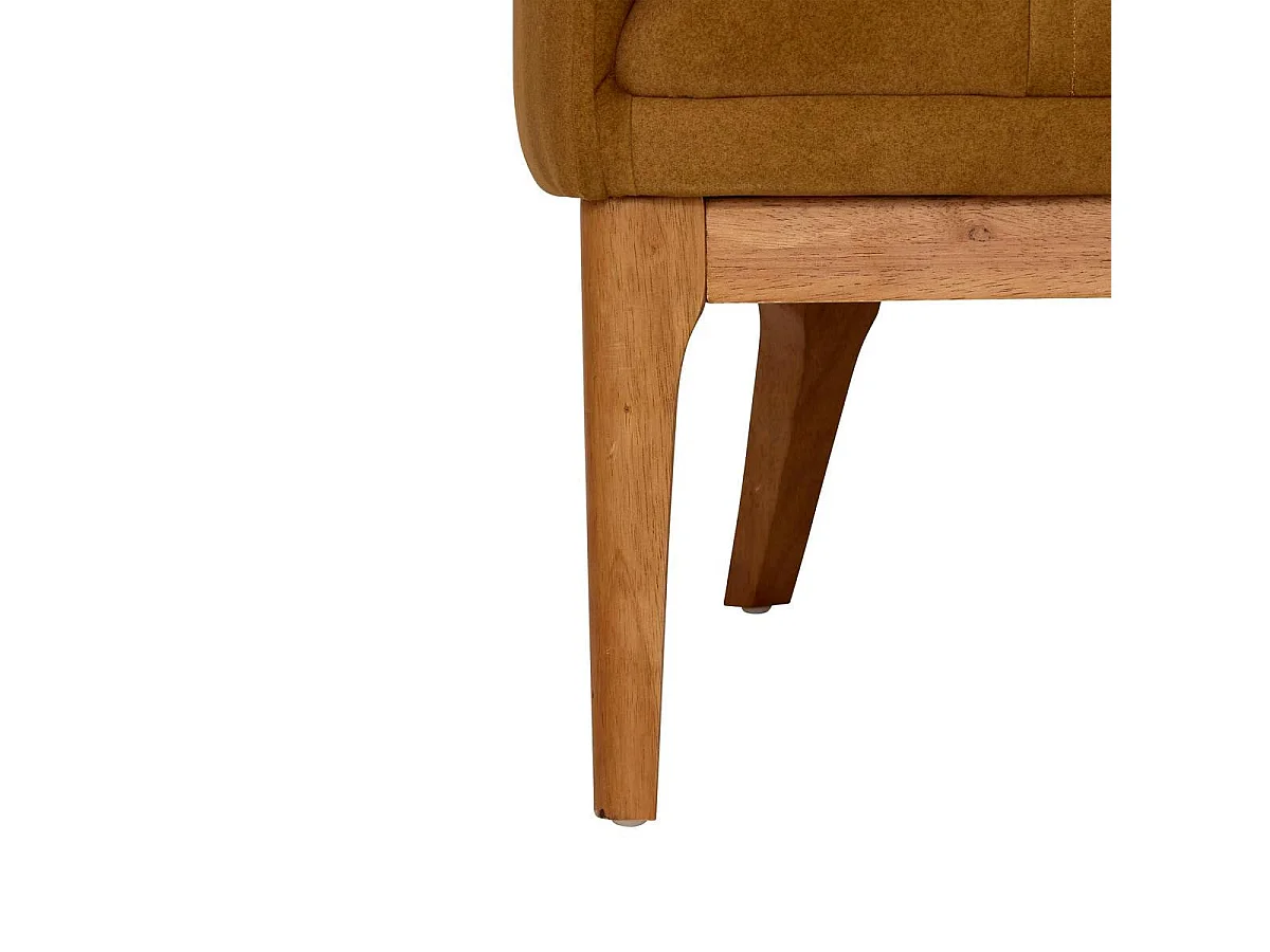 Fauteuil Design en Velours "Libor" 75cm Camel