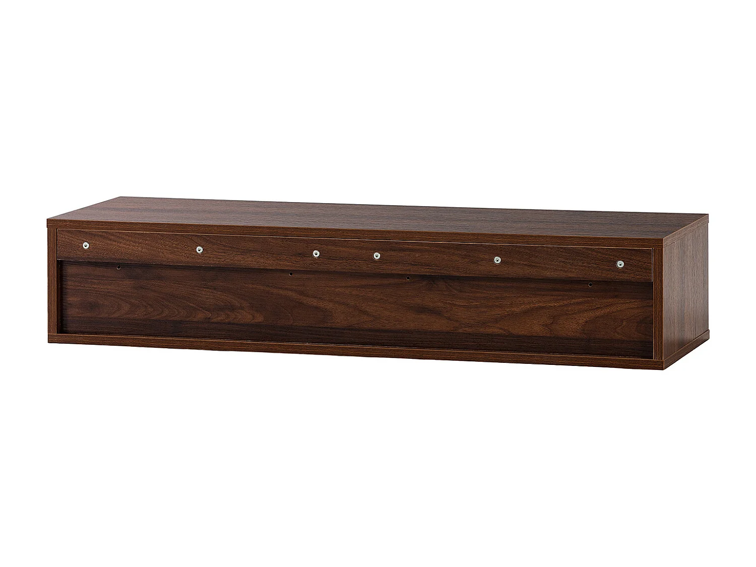 Konsolentisch schwebender Auri 2 schubladen Walnuss-Optik