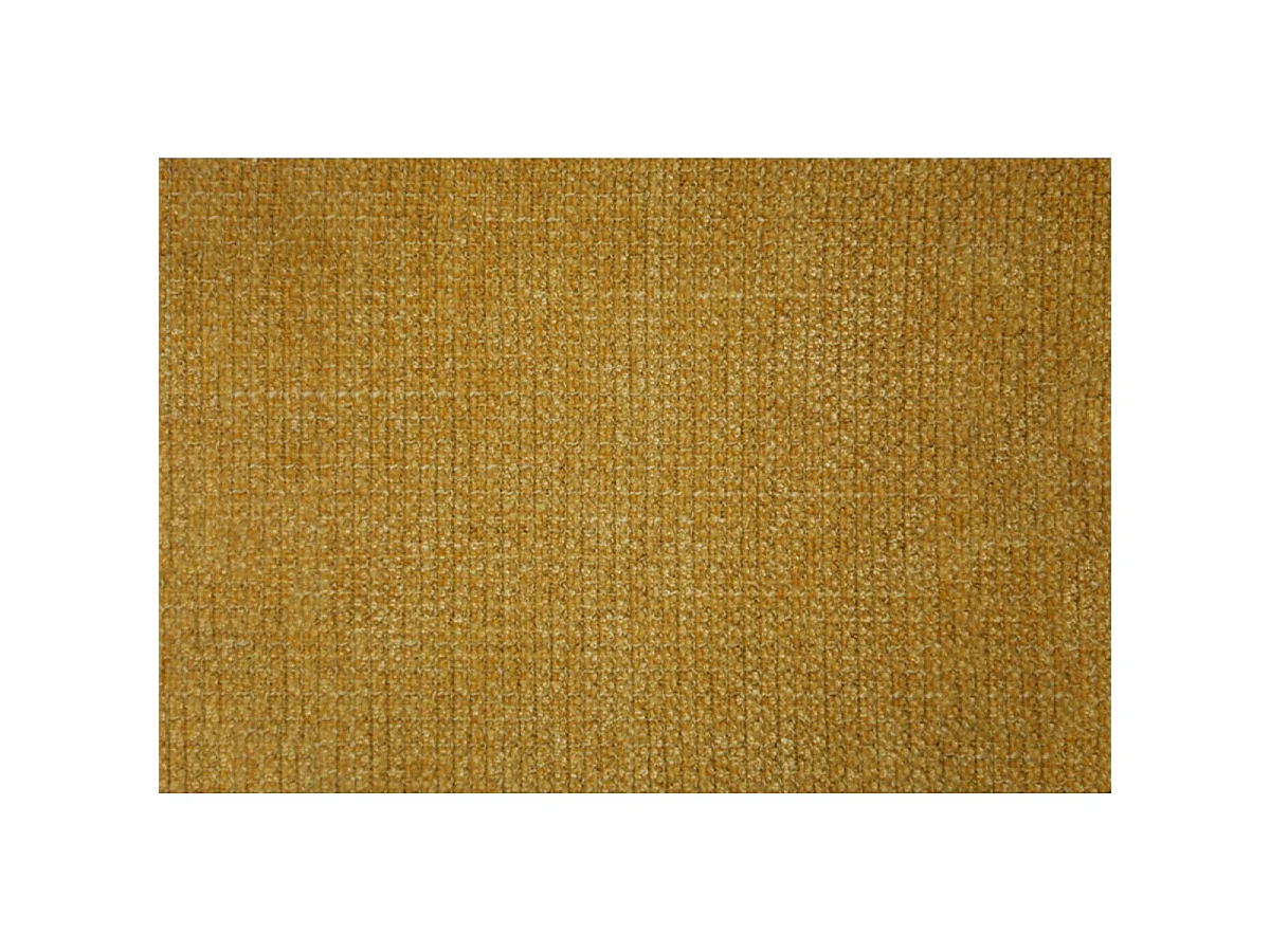 Lit 200x200cm avec tête de lit lignes tissu et sommier kit jaune - Hauteur totale : 29cm