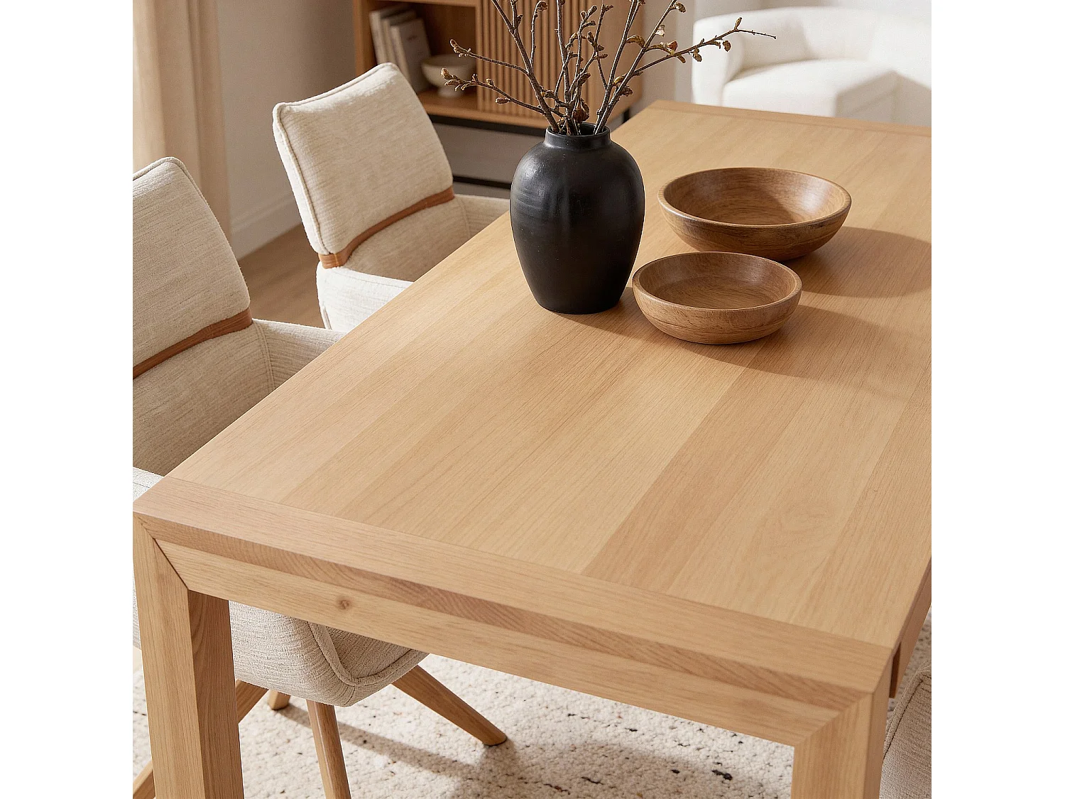 Habitat - Table rectangulaire 6 tiroirs en chêne - Naturel - Design by Bethan Gray - Hanita