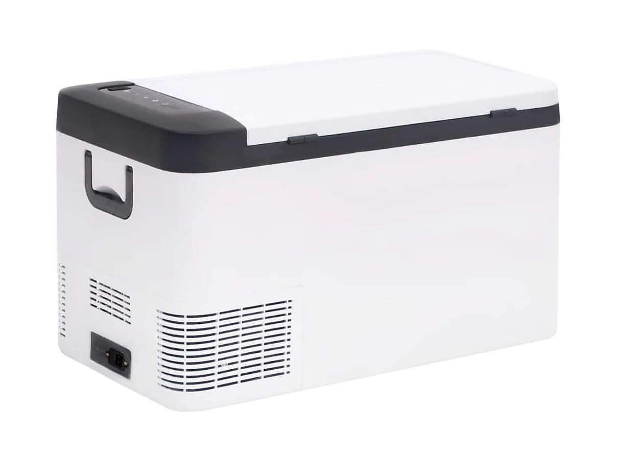 Glacière avec poignée et adaptateur noir et blanc 18 L PP et PE