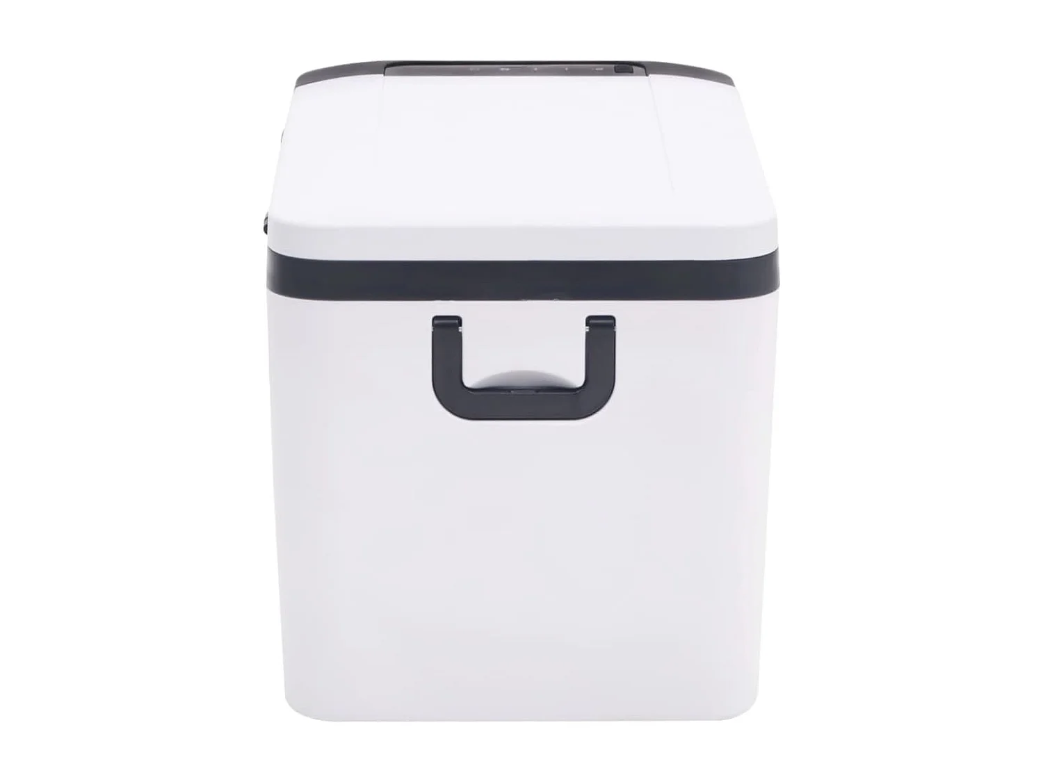 Glacière avec poignée et adaptateur noir et blanc 18 L PP et PE