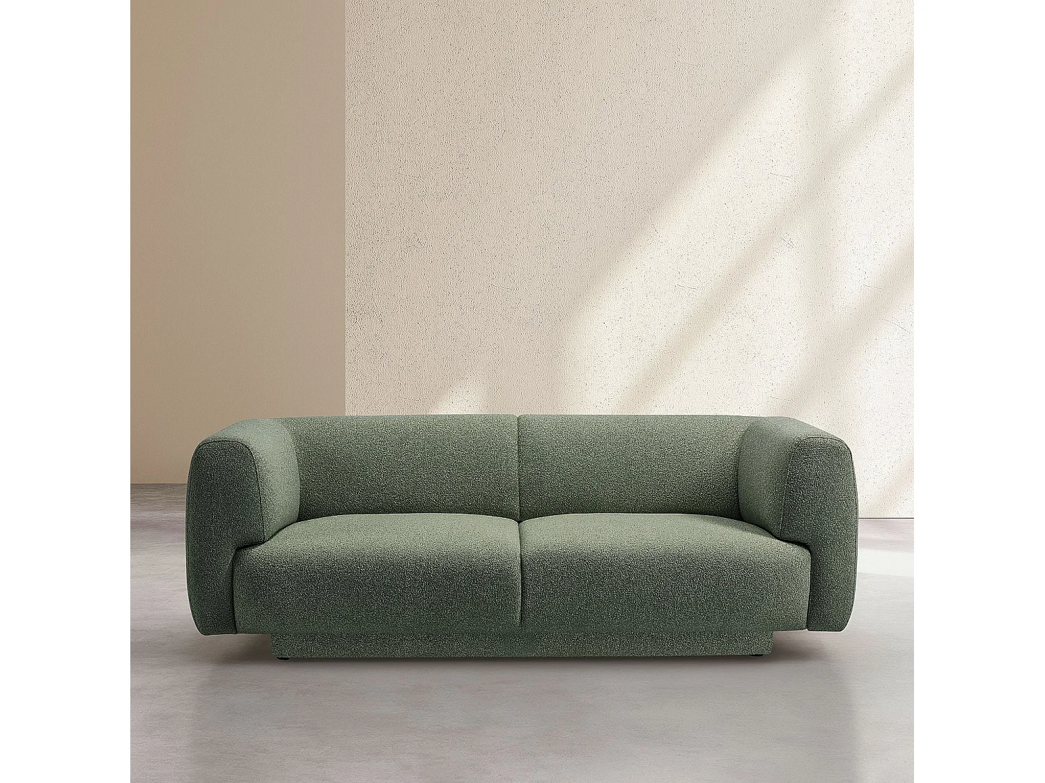 Habitat - Canapé 2 places en tissu texturé - Vert sapin - Design by Federica Francini - Austin