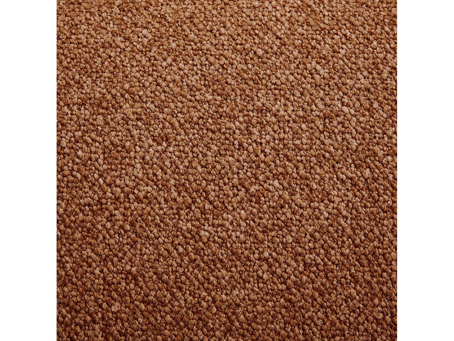 Canapé d'angle gauche en tissu texturé - Terracotta - Design by Federica Francini