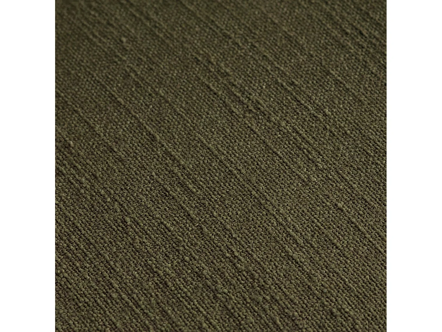 Habitat - Canapé d'angle gauche en tissu bouclette courte Mira - Vert sapin - Posada II