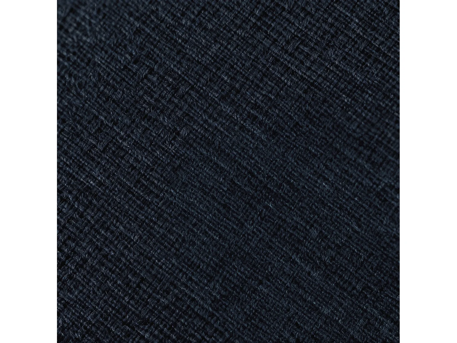 Canapé 3 places en tissu Kumal garni de plumes - Bleu nuit