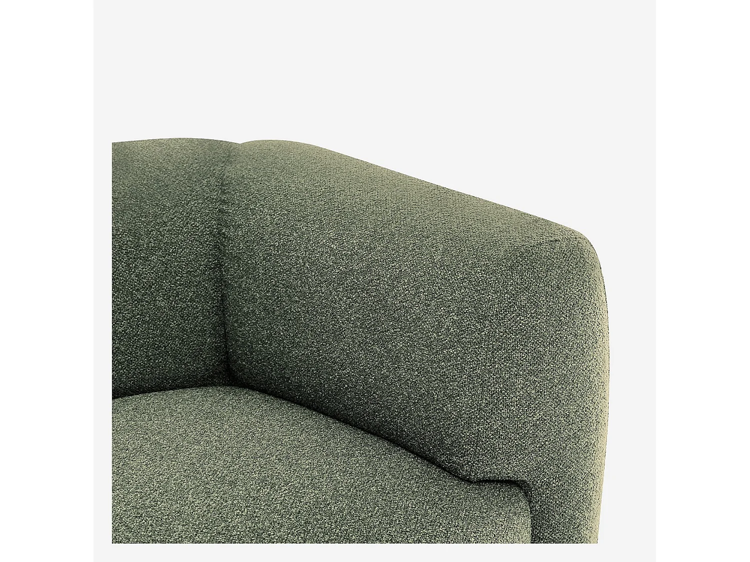 Habitat - Canapé 3 places en tissu texturé - Vert sapin - Design by Federica Francini - Austin