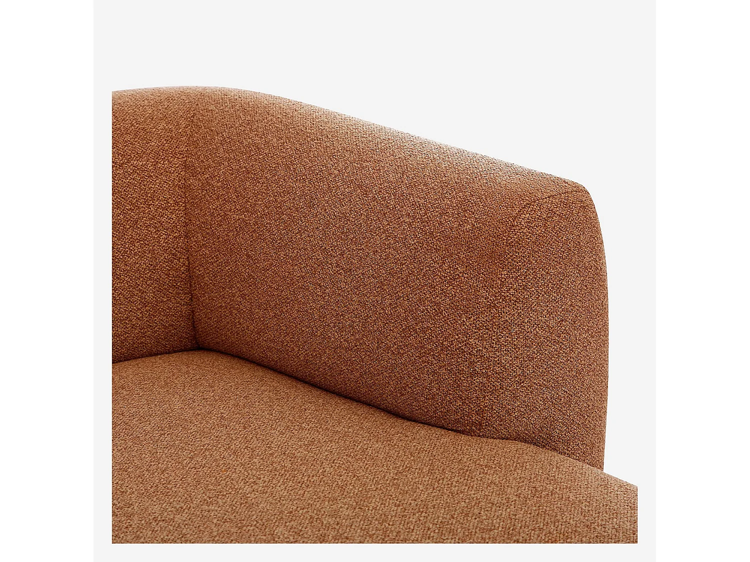 Habitat - Canapé d'angle droit en tissu texturé - Terracotta - Design by Federica Francini - Austin