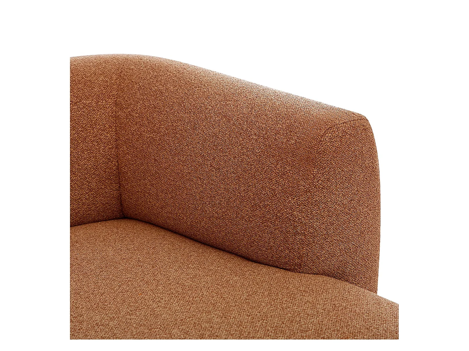 Habitat - Canapé d'angle droit en tissu texturé - Terracotta - Design by Federica Francini - Austin