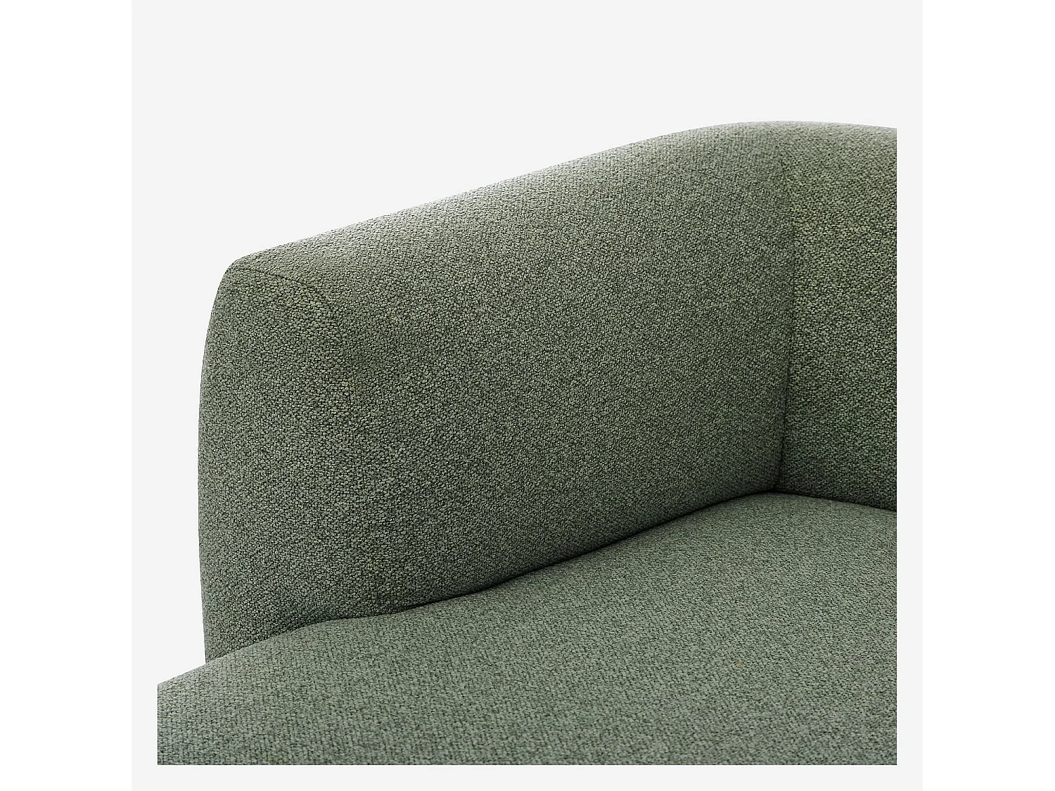 Habitat - Canapé d'angle gauche en tissu texturé - Vert sapin - Design by Federica Francini - Austin